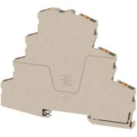 Weidmüller 2434370000 Doorgangsklem 3-etages 6.10 mm Push-In-klem, Steekaansluiting Donkerbeige 50 stuk(s)