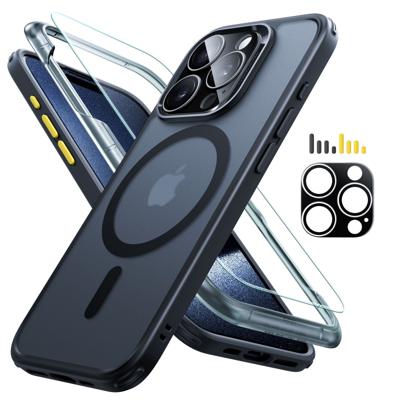 iPhone 15 Pro Max Classic Pro Case (HaloLock) Set - Frosted Dark Blue iPhone 15 Pro Max Classic Pro Case (HaloLock) Set - Frosted Dark Blue