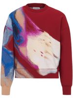 Alexander McQueen pull Luminous Flower en jacquard - Rouge Alexander McQueen pull Luminous Flower en jacquard - Rouge