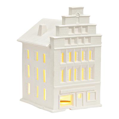 Wurm Lichthaus Weitkamp Stuhlmacher Münster van porselein, wit (B/H/D) 13x20x15cm
