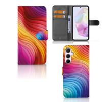 Book Case voor Samsung Galaxy A35 Regenboog