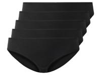 esmara 5 dames slips (XL (48/50), Zwart)