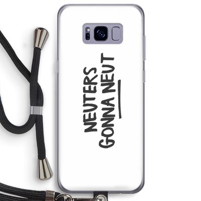 Neuters: Samsung Galaxy S8 Plus Transparant Hoesje met koord