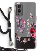 Mooie bloemen: OnePlus Nord 2 5G Transparant Hoesje met koord