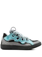 Lanvin baskets Curb en cuir - Bleu