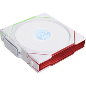 Lian Li Lian Li UNI FAN TL Wireless LCD Lüfter, ARGB, PWM - 120 mm, weiß PC-ventilator Wit (b x h x d) 120 x 28 x 124 m