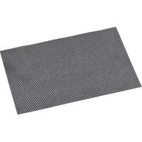 2x Rechthoekige onderleggers/placemats voor borden zilver geweven print 29 x 43 cm - Placemats