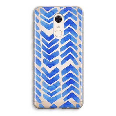 Blauwe pijlen: Xiaomi Redmi 5 Transparant Hoesje