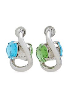 Marni boucles d'oreille à ornements en cristal - Argent