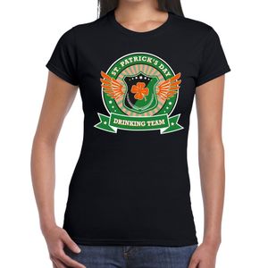 St. Patrick's day drinking team t-shirt zwart dames 2XL  -