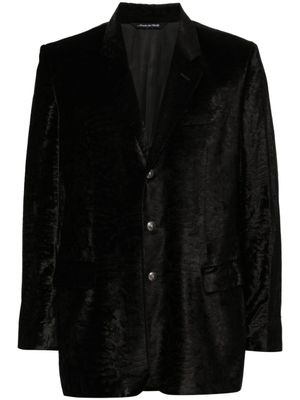 Versace Pre-Owned blazer en jacquard à revers crantés (années 2000) - Noir