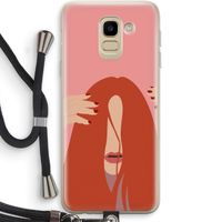 Woke up like this: Samsung Galaxy J6 (2018) Transparant Hoesje met koord