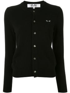 Comme Des Garçons Play cardigan à logo brodé - Noir