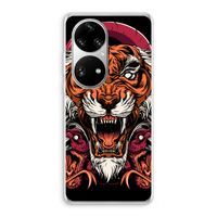 Tiger and Rattlesnakes: Huawei P50 Pro Transparant Hoesje