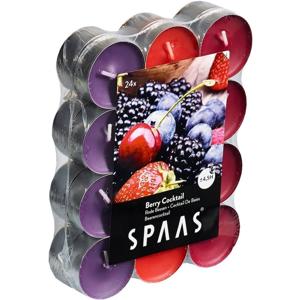 Spaas Geurtheelichtjes/waxinelichtjes - 120x - Berry Cocktail - 4,5 branduren - geurkaarsen