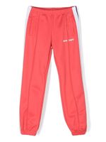 Palm Angels Kids pantalon de jogging à broderies - Rouge