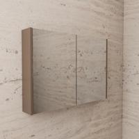 Spiegelkast BWS Riga 120 cm, 2 Deuren Latte