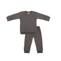 Little Indians pyjama met structuur donker olijfgroen - thumbnail