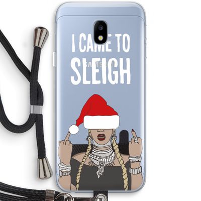Came To Sleigh: Samsung Galaxy J3 (2017) Transparant Hoesje met koord