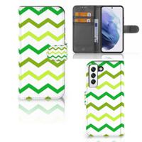 Samsung Galaxy S22 | Telefoon Hoesje | Zigzag Groen
