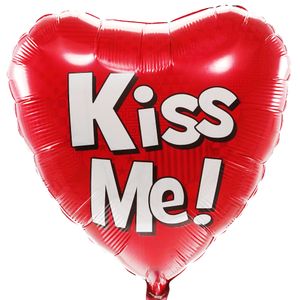 Kiss Me helium balloon