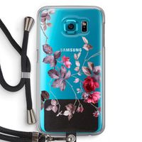 Mooie bloemen: Samsung Galaxy S6 Transparant Hoesje met koord