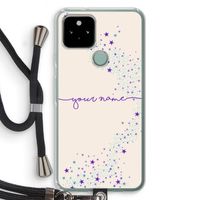 Sterren: Pixel 5 Transparant Hoesje met koord
