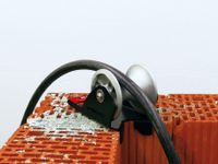 Kabelroller 10156 de moderne mosterdpot hoek met 1 rol aluminium 130mm rol 1500KG