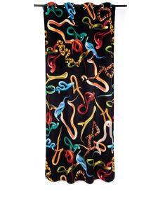 Seletti rideau de douche Snakes - Noir