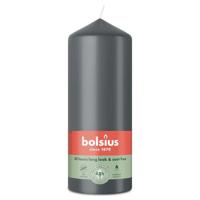 Bolsius stompkaars 6x15 cm stormy grey