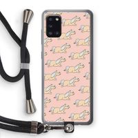 Ponys: Samsung Galaxy A31 Transparant Hoesje met koord