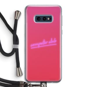 Vice Glow: Samsung Galaxy S10e Transparant Hoesje met koord