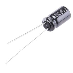 Panasonic Elektrolytische condensator Radiaal bedraad 2.5 mm 1 µF 250 V 20 % (Ø) 6.3 mm 1 stuk(s)