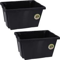 4x Stuks Opberg boxen/dozen - kunststof - 20 liter - 42 x 33 x 23 cm