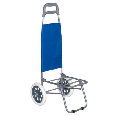 Gerimport Strand/beach trolley - aluminium - max 30 kilo - opvouwbaar - met opbergvakje