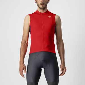 Castelli Entrata VI mouwloos fietsshirt rood heren XXL