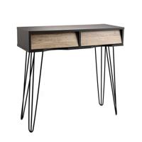 Bijzettafel Vinthera Moa Bruin Grijs 80 x 76 x 30 cm