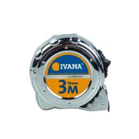 Ivana 55230 Rolbandmaat verchroomd - 3m x 16mm Ivana 55230 Rolbandmaat verchroomd - 3m x 16mm