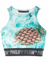 Philipp Plein haut Pineapple Skies - Bleu - thumbnail