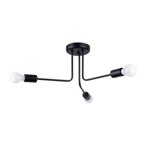 Minimalistische zwarte Kroonluchter NORAH 3