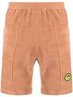 BARROW short en éponge à patch logo - Marron