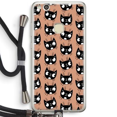 Kat: Huawei Ascend P10 Lite Transparant Hoesje met koord