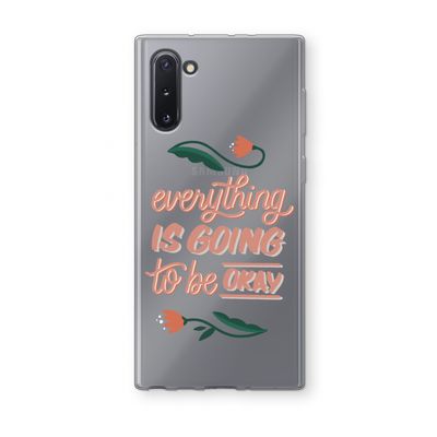 Optimistic flower girl: Samsung Galaxy Note 10 Transparant Hoesje