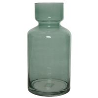 Groene vazen/bloemenvaas 6 liter van glas 15 x 30 cm   -