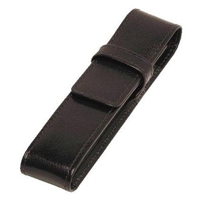 Pennenetui 321 buffelleer 1dlg zwart