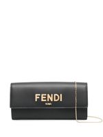 FENDI sac mini en cuir à logo - Noir - thumbnail