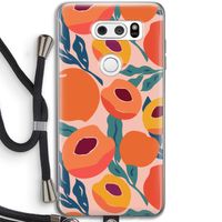 Perzik: LG V30 Transparant Hoesje met koord