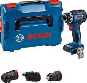 Bosch Blauw GSR 18V-90 FC Accuboormachine 18V | Zonder accu's en lader L-Boxx + GFA 18-M, GFA 18-W en GFA 18-E - 06019K6203