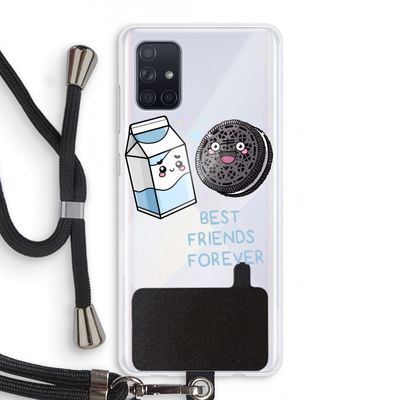 Best Friend Forever: Samsung Galaxy A71 Transparant Hoesje met koord