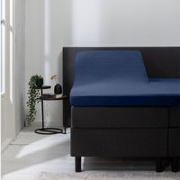 Hoeslaken Luna Stretch - Splittopper - Navy - 180x200 cm - Blauw - Luna Bedding - Dekbed-Discounter.nl